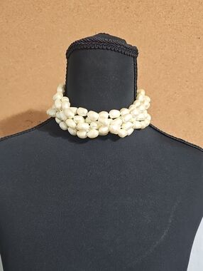 Carolee Ivory Multi-Strand Pearl Choker Necklace